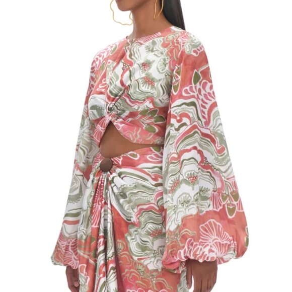 Andrea Iyamah Behati Cropped-Behati Top NWT, Size M - Picture 4 of 17